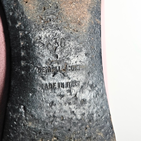 Hermès Tri-Color Pink, Green and Black Tassel Bow flats Sz 40 - Picture 13 of 13